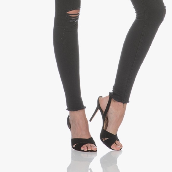 Sam Edelman | Aly Black Suede Sandal Heels 10 BNIB - Picture 7 of 8